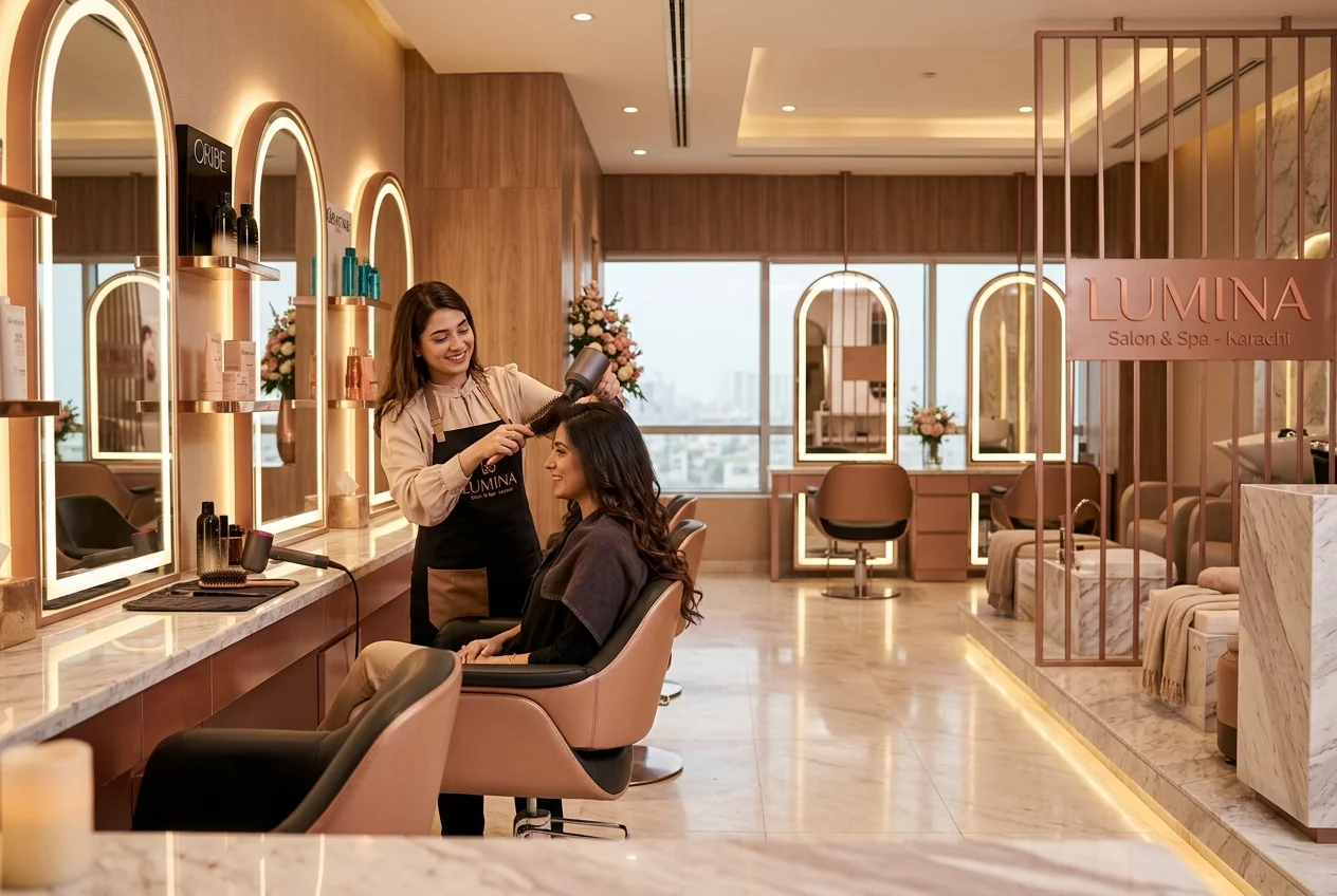 Zara's Salon interior client area